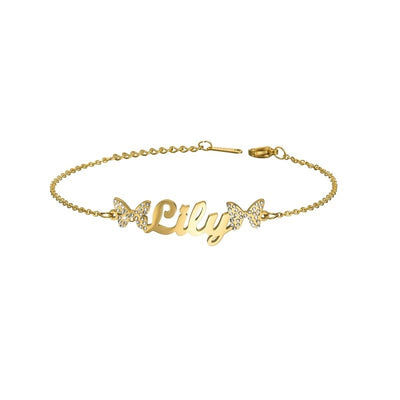 Pulsera de Acero Inoxidable con Letras Personalizadas para Mujer - Image 7