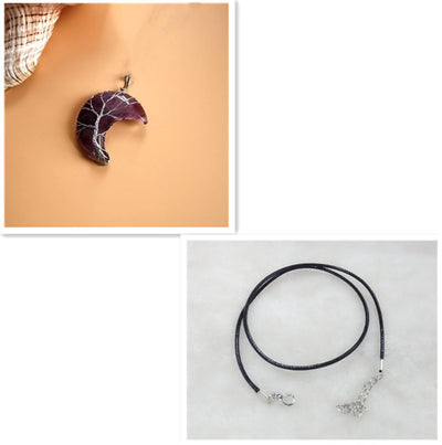 Collar Árbol de la Vida en Amatista Natural Hecho a Mano - Colgante de Fortuna - Image 22