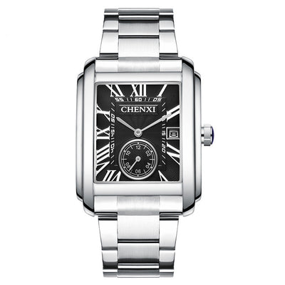Reloj de Hombre Acero Inoxidable Cuadrado Resistente al Agua con Pulsera Personalizable - Image 8