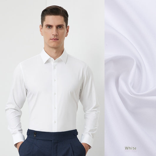 Camisa de Seda de Morera para Hombre - Impermeable y Sin Planchado