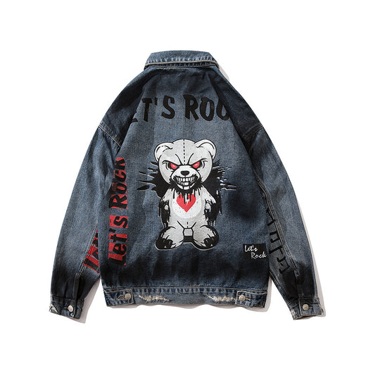 Chaqueta Denim Oversized Unisex con Detalles Rotos - Estilo Urbano - Image 8