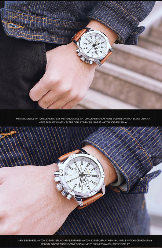 Reloj Multifunción con Calendario para Hombre - Resistente al Agua - Image 6