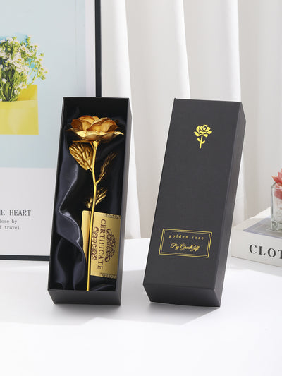 Rosa Dorada con Lámina de Oro - Regalo Creativo Perfecto para Niñas - Image 18