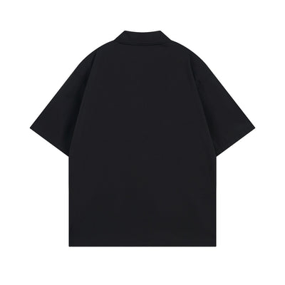 Camisa de Manga Corta con Estampado Abstracto para Hombre - Image 8