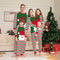 Pijamas Navideños Familiares a Juego - Conjuntos a Rayas Rojas