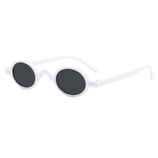 Red small frame round glasses with clear lenses, featuring a retro or steampunk style. - Image 10