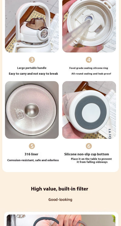 Termo Doble Capacidad Grande para Bebidas Frías y Calientes - Image 13