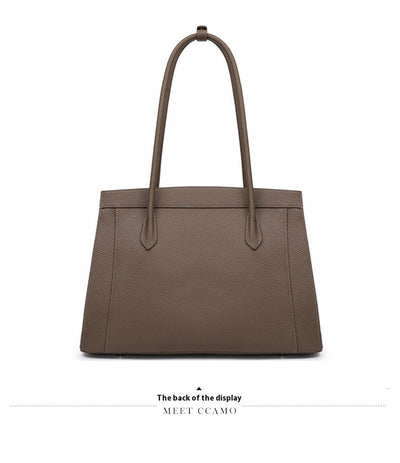 Bolso Tote de Gran Capacidad en Color Sólido para Mujer - Image 21