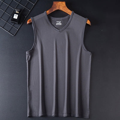 Camiseta Deportiva Holgada Transpirable de Talle Grande sin Mangas - Image 29