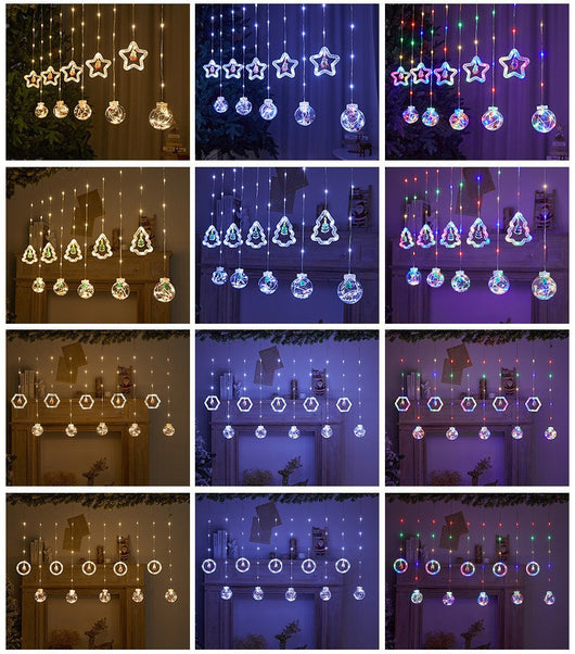 Cadena de Luces Navideñas para Cortinas - Image 34