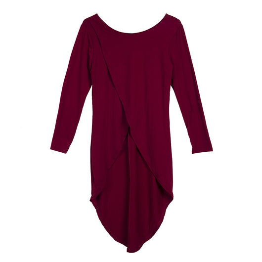 Blusa Larga Asimétrica de Corte Irregular Talla Grande - Image 13
