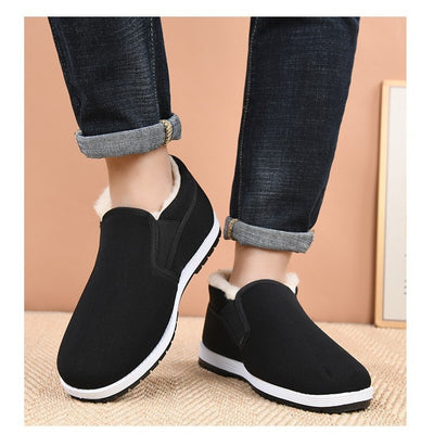 Botas Altas de Tela para Hombre con Plantillas de Lana Acolchada - Image 3