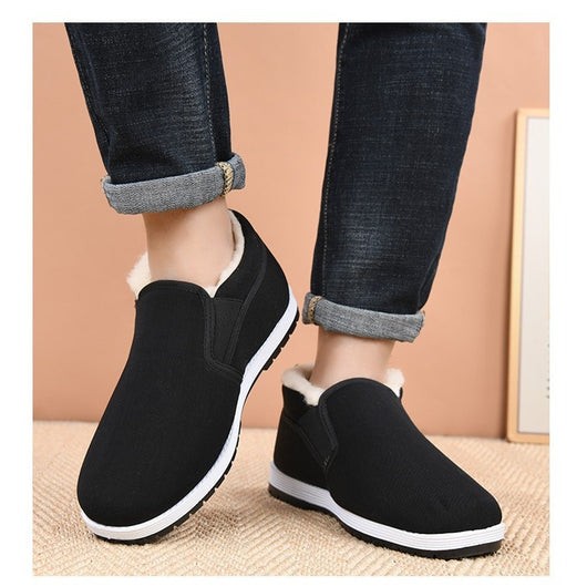 Botas Altas de Tela para Hombre con Plantillas de Lana Acolchada - Image 3