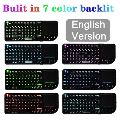 Teclado Inalámbrico Bluetooth Mini con Puntero Láser y Control Remoto Infrarrojo - Image 8