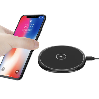 Cargador Inalámbrico 15W Compatible con Apple y Huawei - Superficie Plana Brillante - Image 3