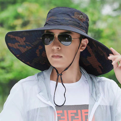 Gorra de Pesca y Montaña para Hombre con Protección Solar - Image 9