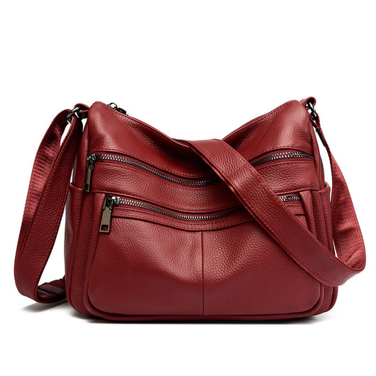 Bolso Mensajero de Cuero Genuino Primera Capa - Estilo Profesional - Image 11
