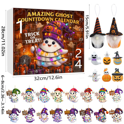 Adorno Navideño Muñeca Fantasma Calabaza en Caja Sorpresa - Image 9