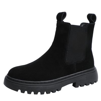 Botas Martin Mujer Estilo Británico Cuero Gamuza - Image 2