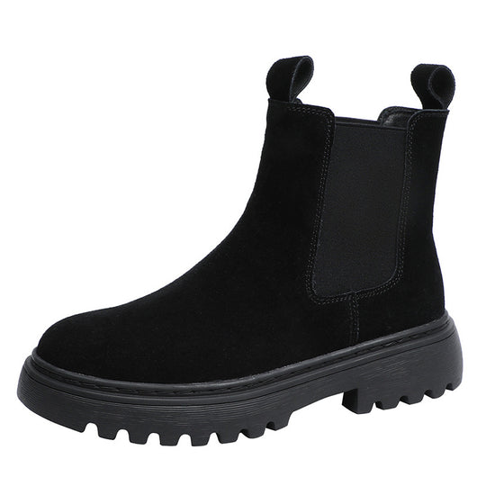 Botas Martin Mujer Estilo Británico Cuero Gamuza - Image 2