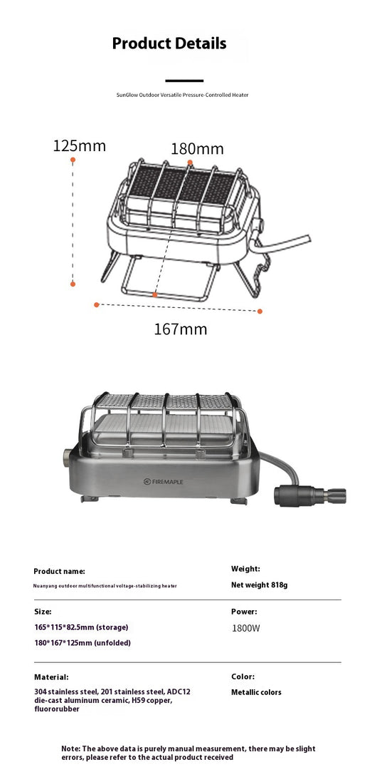 Calefactor Regulador de Voltaje Multifuncional para Exterior - Image 8