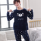 Pijama Térmico de Franela para Hombre con Diseño Infantil