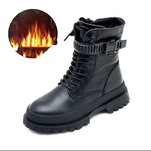 Botas Martin Infantiles de Cuero - Estilo Clásico Punta Redonda - Image 7