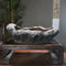Maceta Decorativa Luna de Piedra Púrpura para Mesa