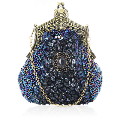 Bolso de Noche Vintage con Cuentas Brillantes - Image 3