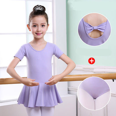 Ropa de Danza Infantil: Tutú Corto de Manga Corta para Niñas - Image 20