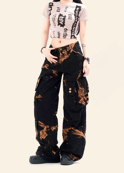 Pantalones Cargo Rectos Oversized Estilo Retro Otoñal - Image 31