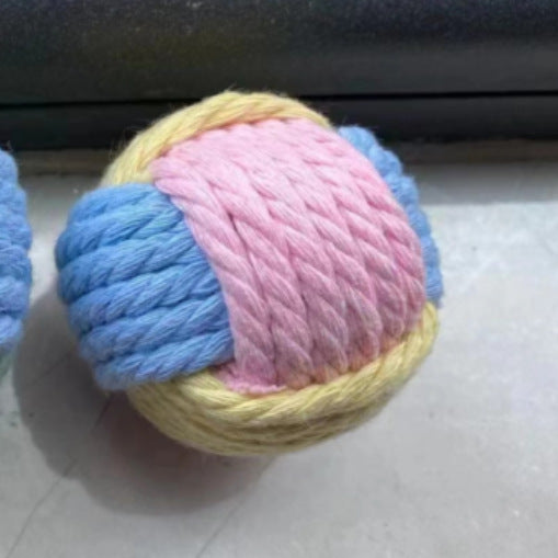 Juguete Interactivo de Pelota de Algodón para Gatos - Entretenimiento y Limpieza Dental - Image 7