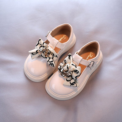 Zapatos de Cuero para Niñas con Moño Brillante - Estilo Princesa - Image 18