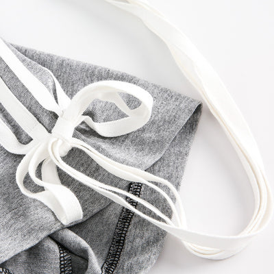 Camiseta de Hombre a Rayas con Cordones y Manga Corta - Image 5
