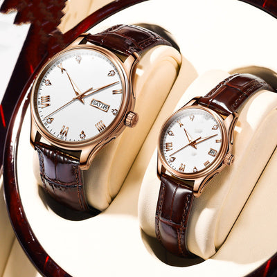 Reloj Mecánico Unisex Resistente al Agua con Cristales Incrustados - Image 4