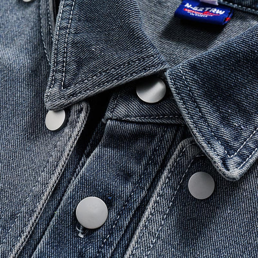 Chaqueta Denim Retro Lavada con Estilo Japonés - Image 20