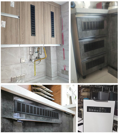 Rejilla de Ventilación Rectangular de Aluminio Transpirable Negro - Image 5