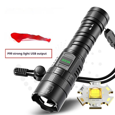 Linterna LED Camping Recargable USB con Pantalla Digital de Zoom - Image 5