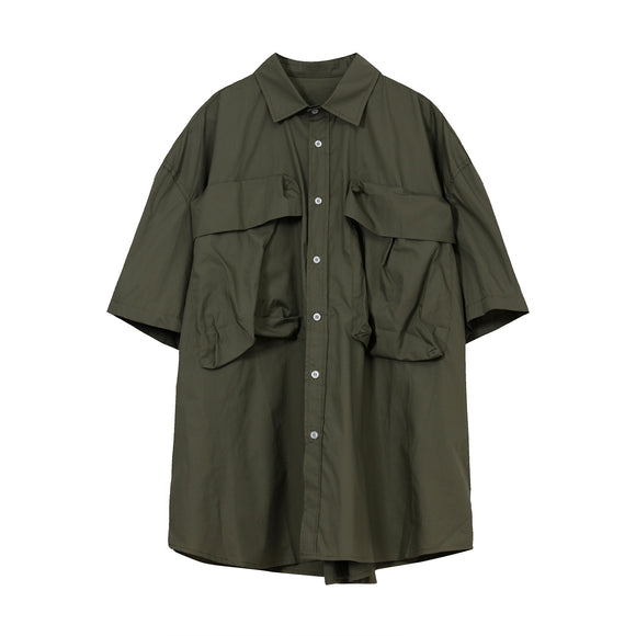Men's Loose Summer Shirt - Retro Relaxed Workwear Style