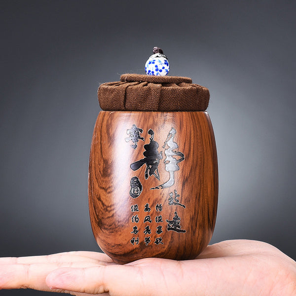 Caddy de Té en Arena Púrpura - Contenedor Portátil Compacto de Viaje