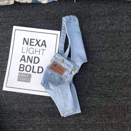 Ropa para Perros - Jeans con Tirantes Estilo Clásico - Image 3