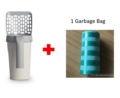 Set Arenero con Caja de Almacenamiento y Pala Inteligente para Gatos Perezosos - Image 10