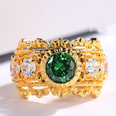 Anillo de Plata con Encaje Calado y Circonitas Brillantes - Image 11