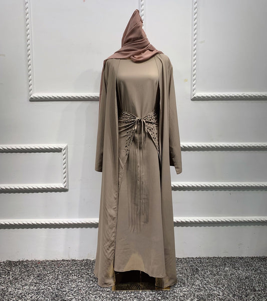 Traje Ejecutivo Tres Piezas Color Sólido Estilo Oriente Medio
