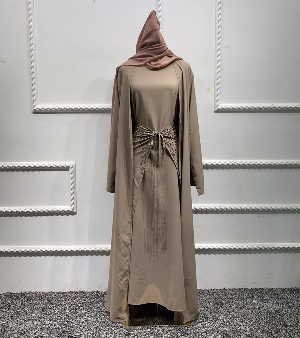 Traje Ejecutivo Tres Piezas Color Sólido Estilo Oriente Medio