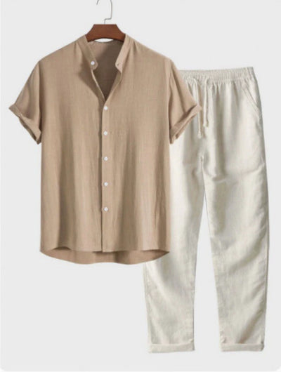 Conjunto Casual Hombre: Camisa Suelta y Pantalón Cómodo - Image 10