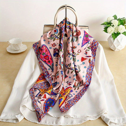 Pañuelo Grande Estampado para Mujer Primavera Otoño
