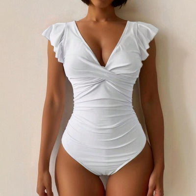Traje de Baño Enterizo Reductor Efecto Moldeable Liso - Image 3