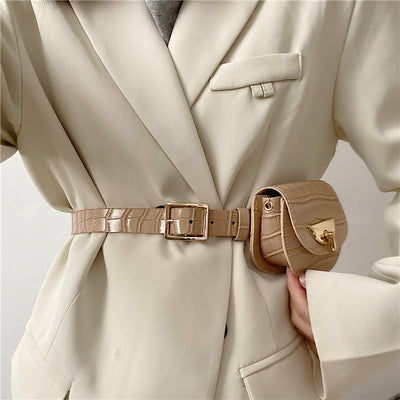 Cinturón Decorativo y Bolsa de Cintura para Mujer - Estilo Europeo y Americano - Image 5