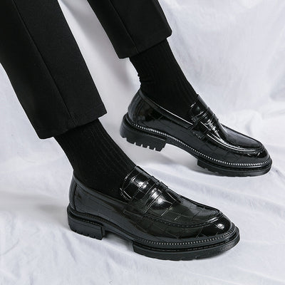 Zapatos de Cuero Casual para Hombre - Estilo Británico Transpirable - Image 3